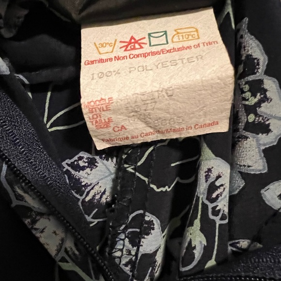 Navy Blue floral maxi skirt - Picture 4 of 4